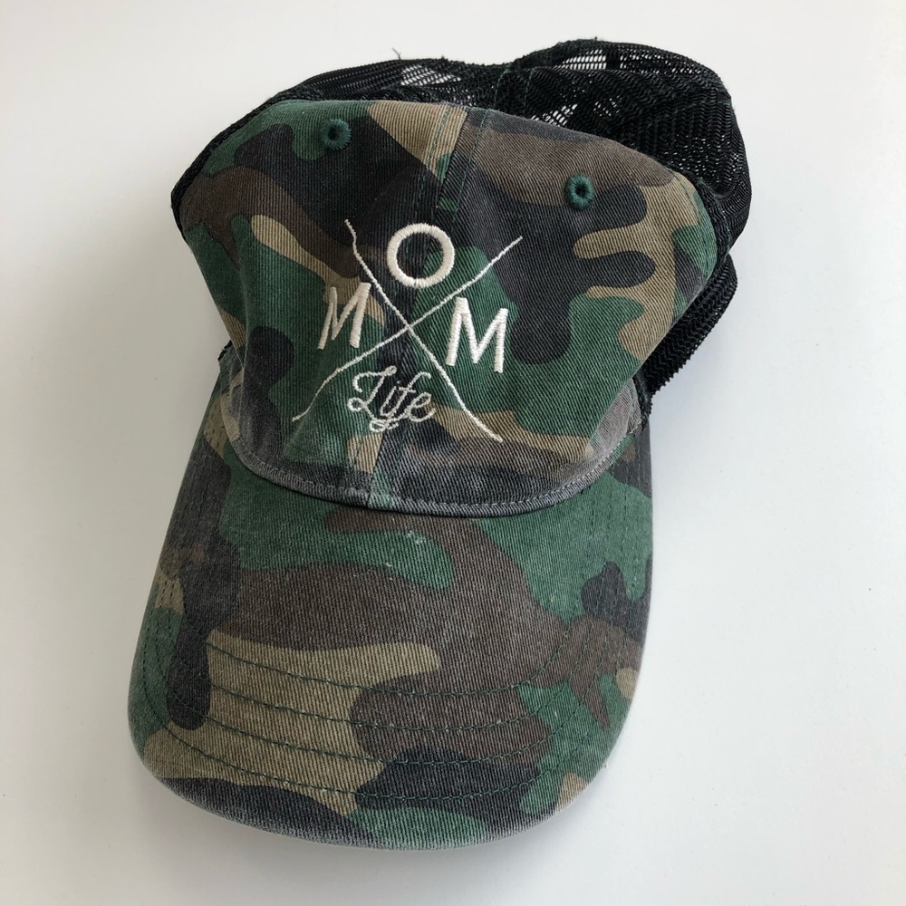 Camo Mom Life trucker hat